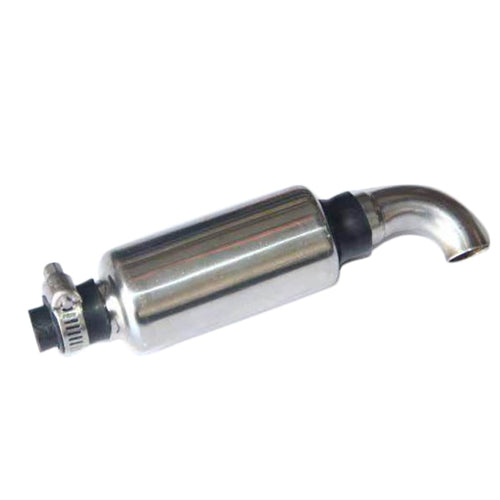 Silver Exhaust Pipe for Inline 4 Cylinder 32cc Watercooled Engine - stirlingkit