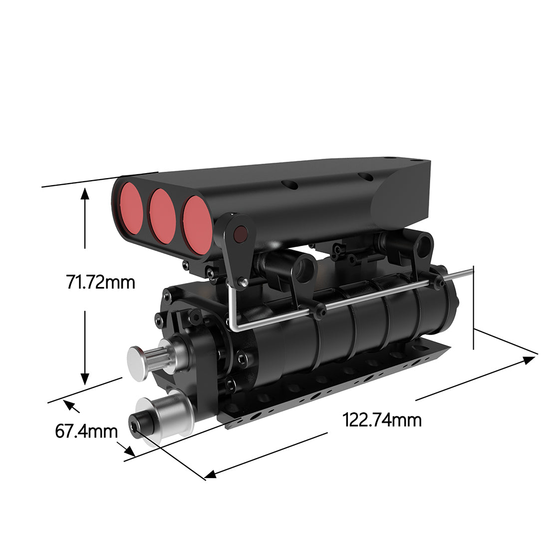 Toyan V8 FS-V800 28cc Engine RTR Nitro Engine Model Kits with Supercharger - stirlingkit