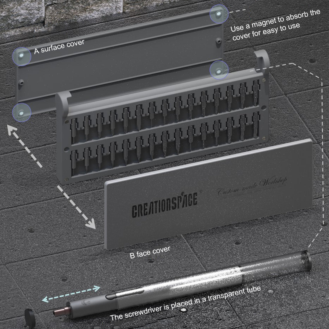 USB Rechargeable Cordless Model Engine Repair Tool Kit Mini Electric Screwdriver Set 24-in-1 - stirlingkit