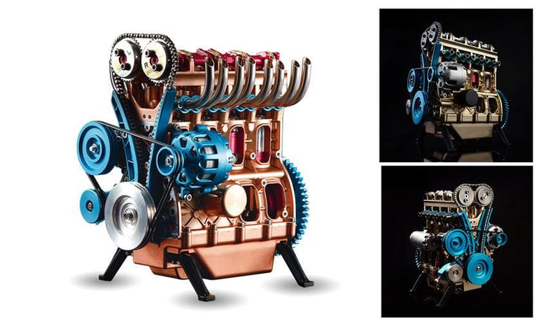 TECHING 4 Cylinder DOHC Model Engine