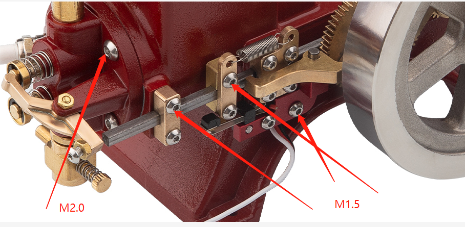 Answers to Questions About ENJOMOR 6cc Antique Red Hit and Miss Gas Engine
