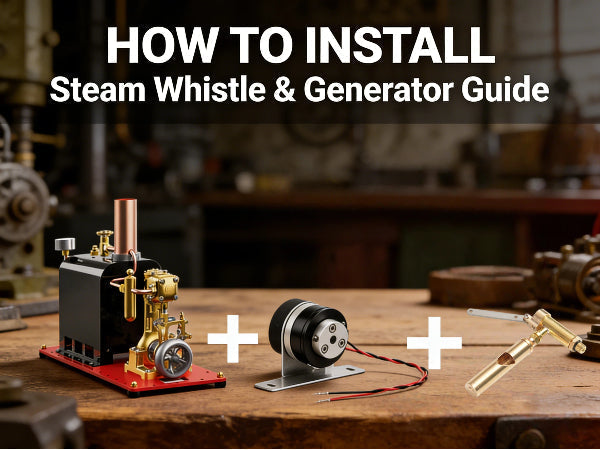 How to Install the RW Steam Engine Whistle & Generator Guide | Stirlingkit