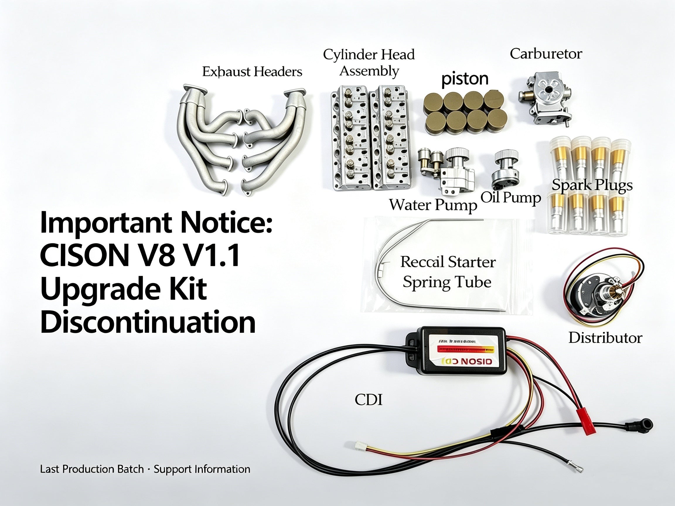Important Notice: CISON V8 V1.1 Upgrade Kit Discontinuation
