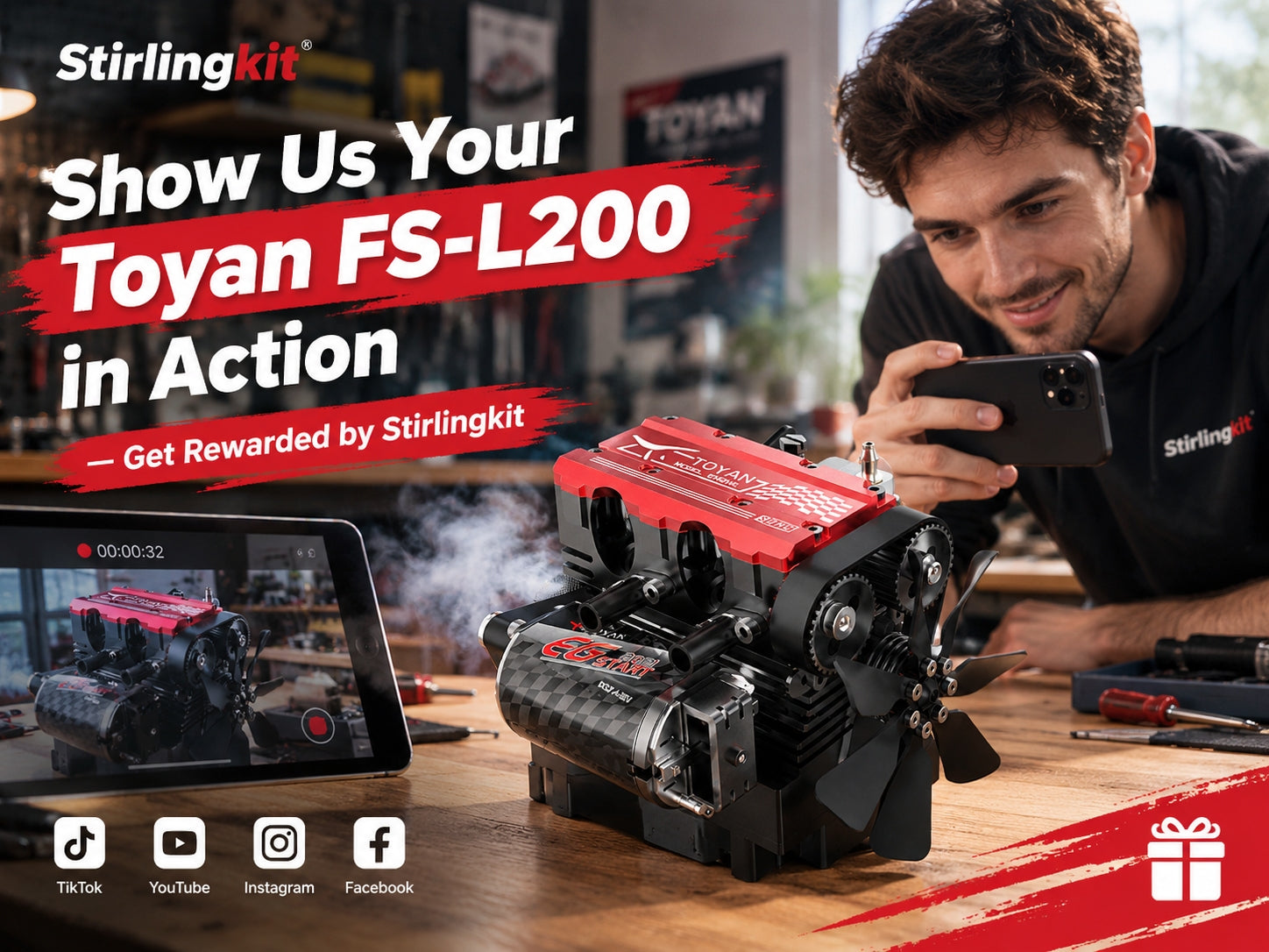 Show Us Your Toyan FS-L200 in Action — Get Rewarded by Stirlingkit