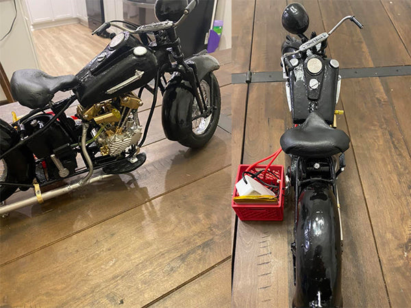 Build Your Custom V Twin Knucklehead Engine Powered Motorcycle Model | Stirlingkit