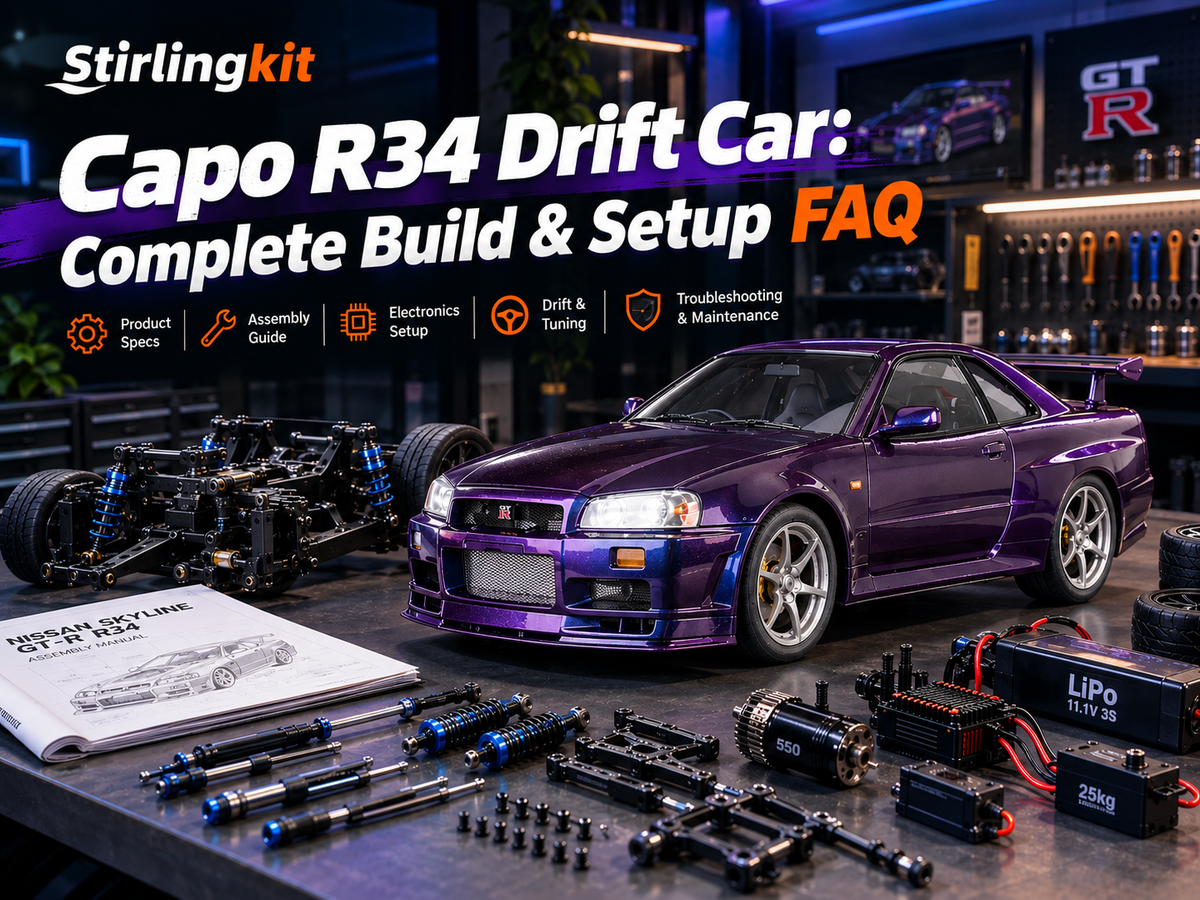 Capo R34 Drift Car: Complete Build & Setup FAQ | Stirlingkit