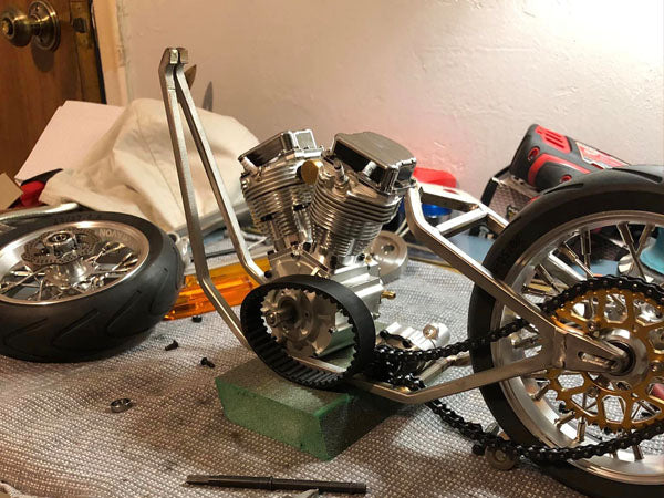 Guy Builds His own Chopper from Scratch with Cison Panhead! | Stirlingkit