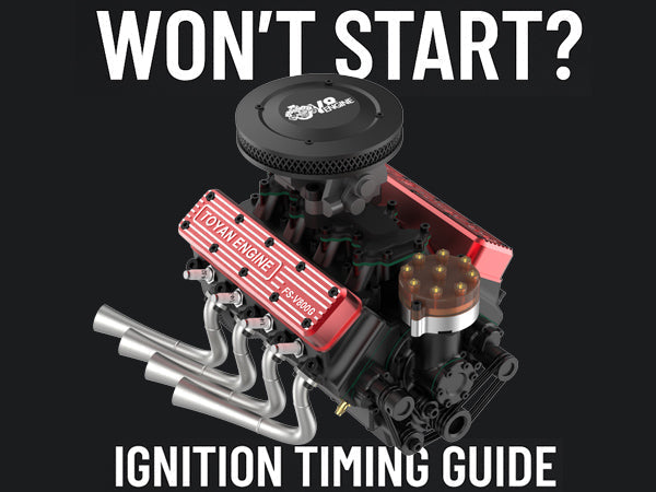 How To Set Timing Ignition Timing on the Toyan V8 Model Engine FS-V800BGC? | Stirlingkit
