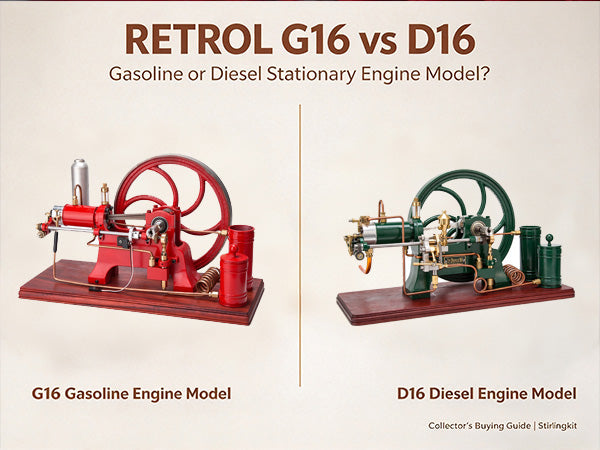 RETROL G16 vs D16: Gasoline or Diesel Stationary Engine Model? A Collector’s Buying Guide | Stirlingkit