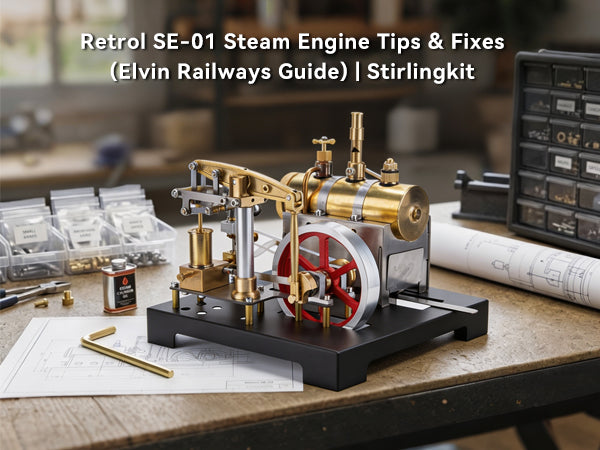 Retrol SE-01 Steam Engine Tips & Fixes (Elvin Railways Guide) | Stirlingkit