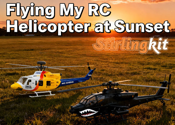 Flying My RC Helicopter at Sunset — Pure Fun | Stirlingki
