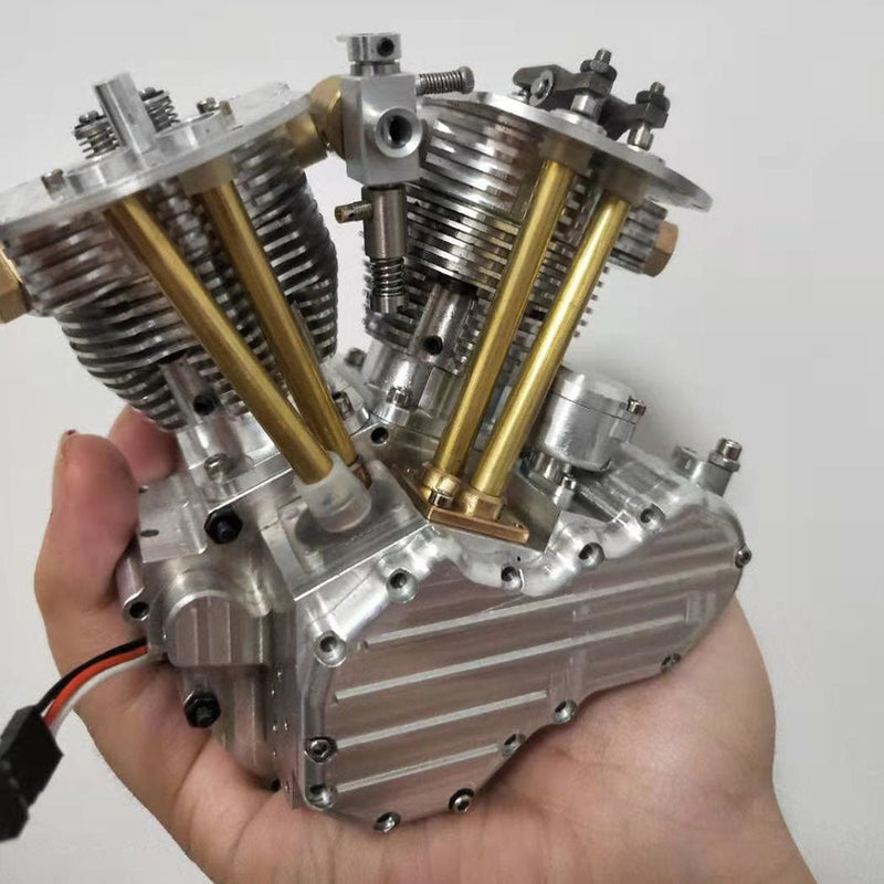 Build Your V-Twin Motorcycle Engine Model FG-VT9 | Stirlingkit