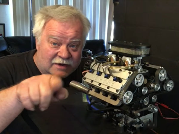 Enjomor GS-V8 Gasoline Engine Full Review by Dennis Dempsey | Stirlingkit