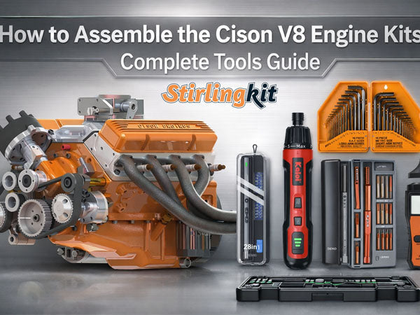 How to Assemble the Cison V8 Engine Kits – Complete Tools Guide | Stirlingkit