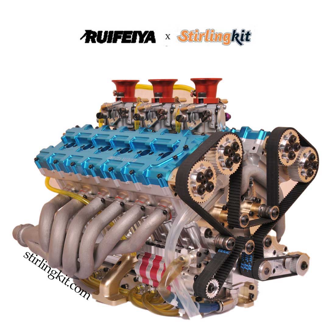 The Pinnacle of Miniature Engineering: RUIFEIYA V12-180 Gas Engine Model is Coming Soon!