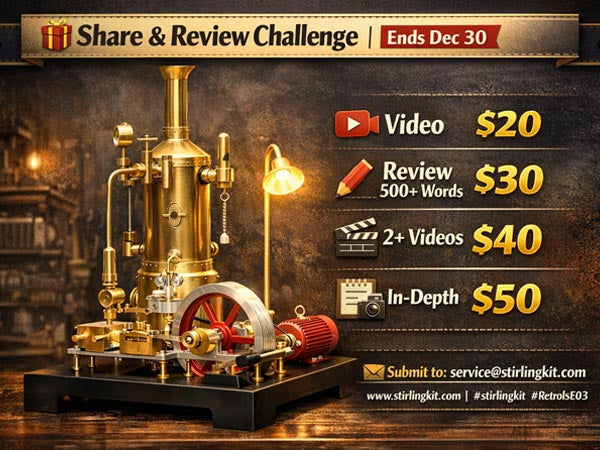 Share & Review Retrol SE-03 — Earn Rewards Now! | Stirlingkit