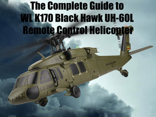 WL K170 Black Hawk RC Helicopter For Adults - 4CH 2.4G, Scale UH-60L Model, Ready To Fly, For Beginners