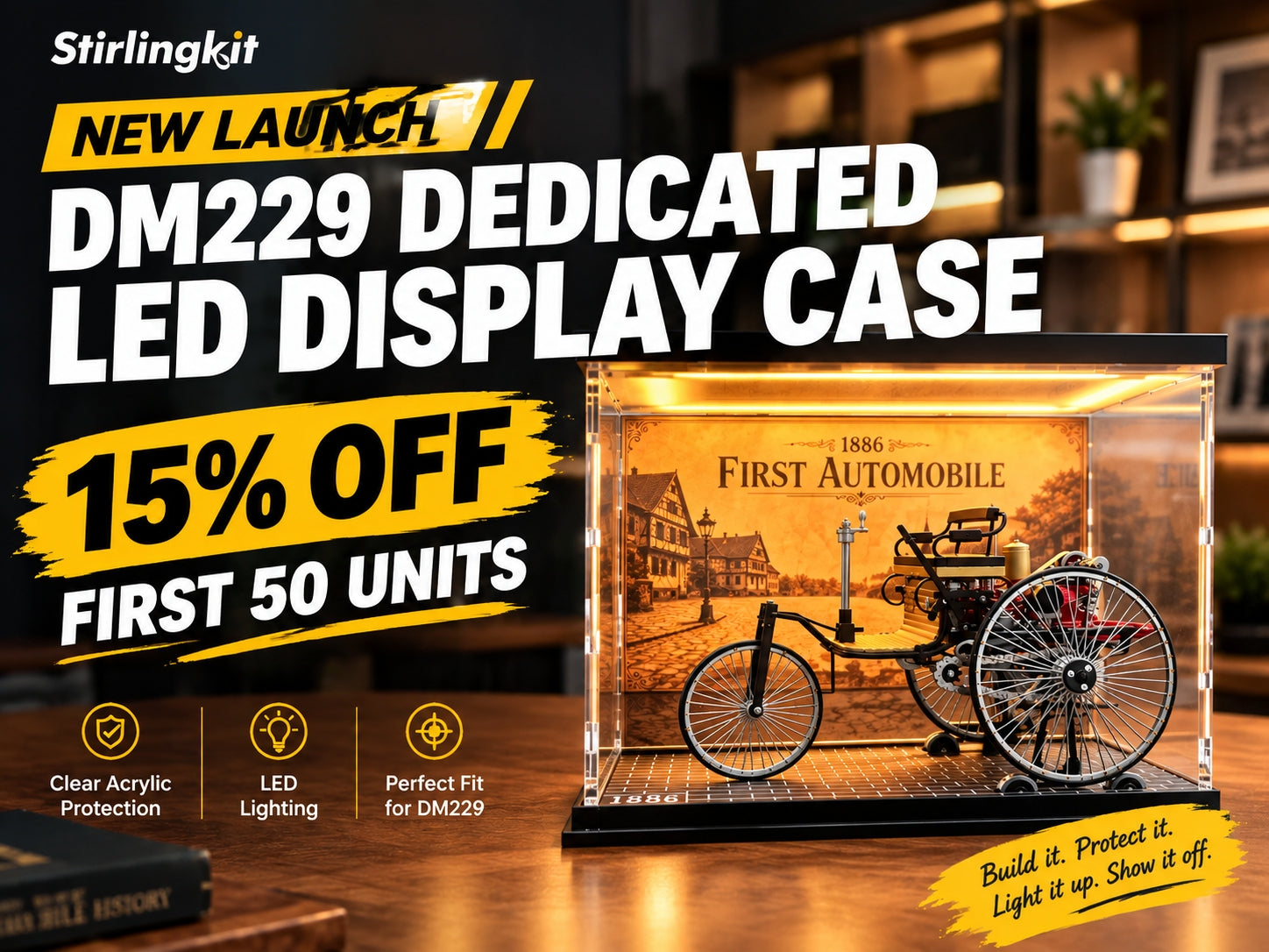 TECHING DM229 LED Display Case Launch — 15% OFF First 50 Units | Stirlingkit