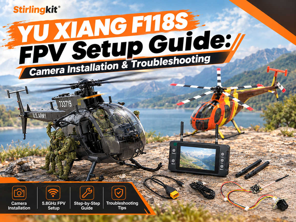 YU XIANG F118S FPV Setup Guide: Camera Installation & Troubleshooting | Stirlingkit