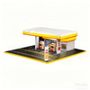 1/64 Scale Gas Station Diorama Model without Vehicles & Mini Figures