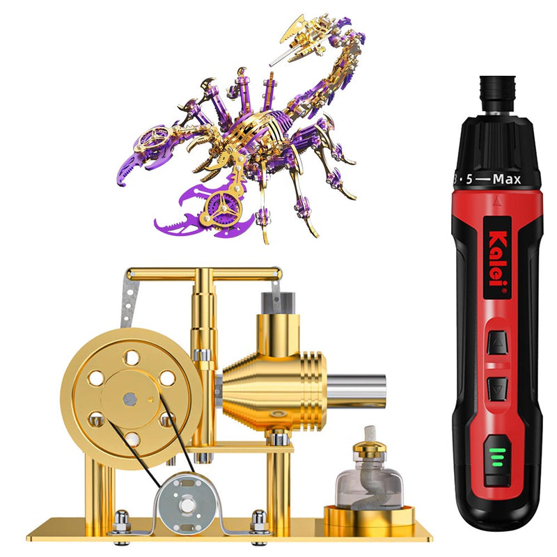 3 Items Bundle: Flyship + Engine + Tools for Beginner - stirlingkit