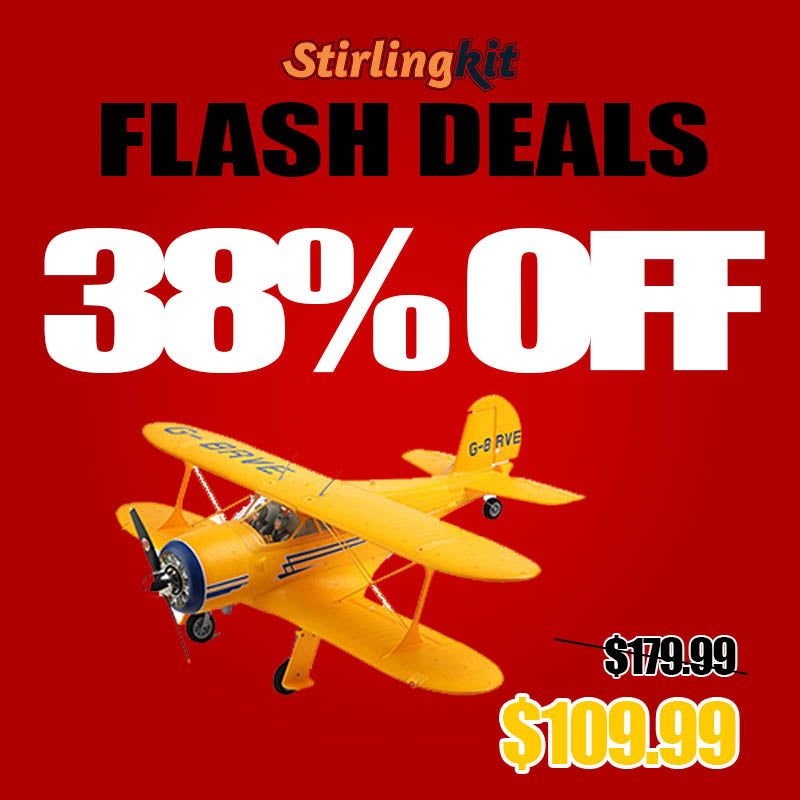 XK A300 Beech D17S Brushless RC Airplane Ready To Fly Biplane Kits