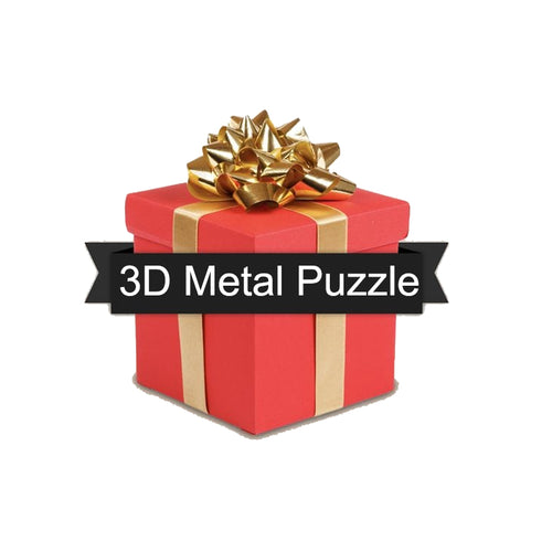 Mystery Box 3D Metal Puzzle Christmas Birthday Surprise Gift - stirlingkit