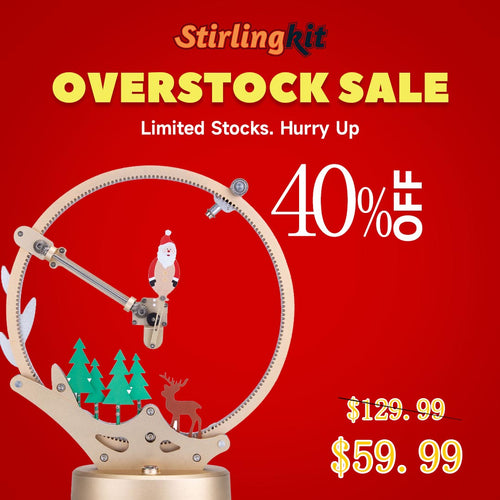 Teching Flying Dragonfly Kinetic Sculpture 3D Metal Model DIY Kits - stirlingkit