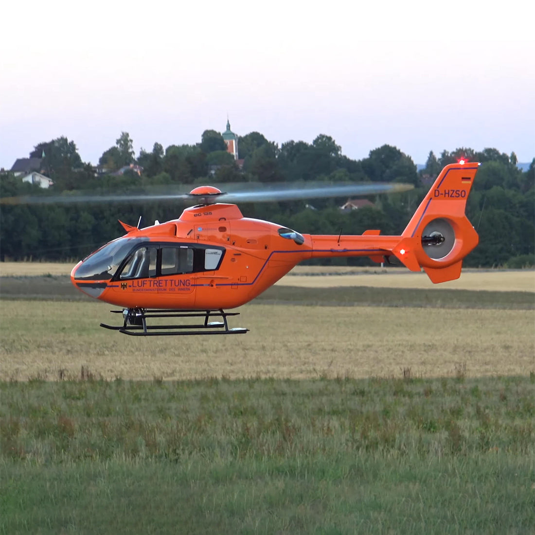 800 Size EC135 GPS RC Helicopter Large Scale Helicopter with H1 PRO Flight Controller RTF - stirlingkit