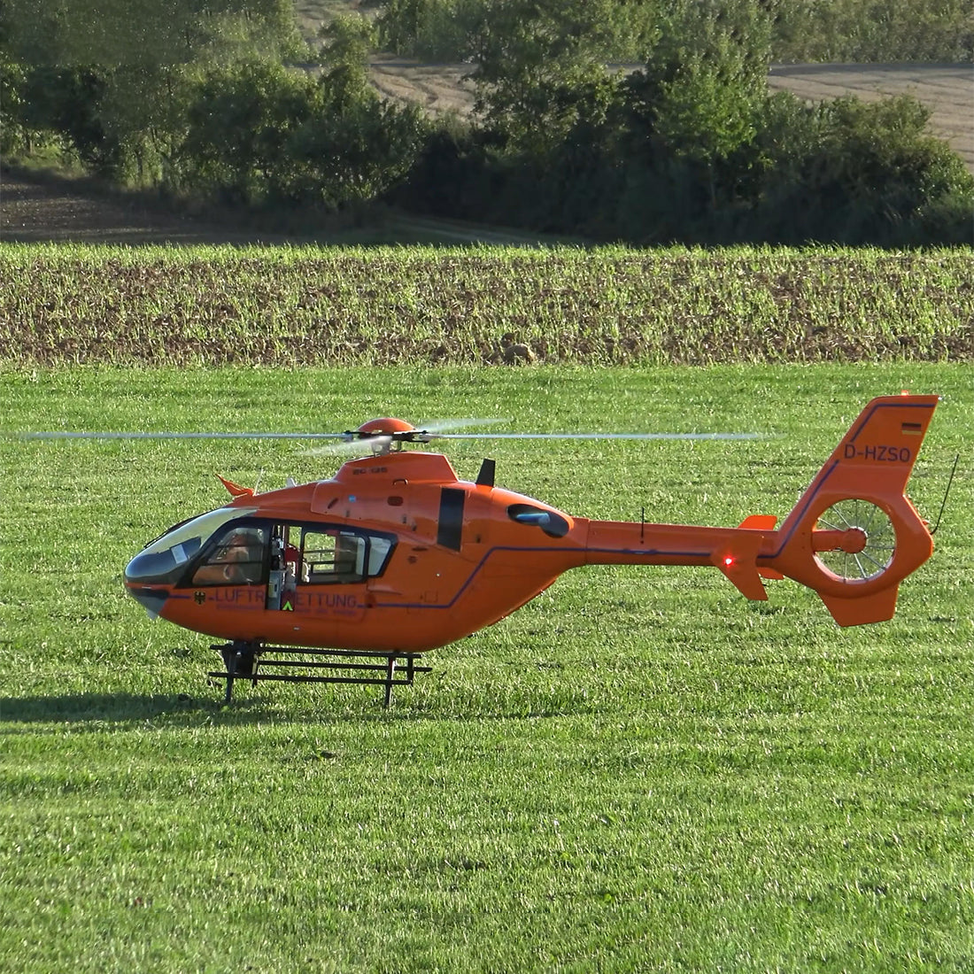800 Size EC135 GPS RC Helicopter Large Scale Helicopter with H1 PRO Flight Controller RTF - stirlingkit