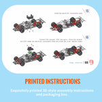 Build Your Own Mini RC Scale Replica Racing Car Model Kits Indoor & Outdoor 1:28 2.4G
