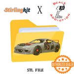 8th Scale Supra RC Sports Car for Semto 2 Cylinder Engine Model Project Officially Authorized by Scale Addiction - stirlingkit