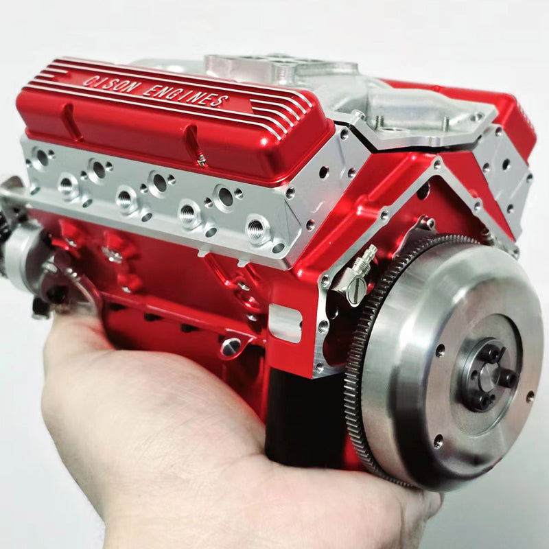 CISON Gasoline OHV V8 Small-block Engine Model Kits 4-Stroke 44cc Water-Cooled 1/6 - stirlingkit