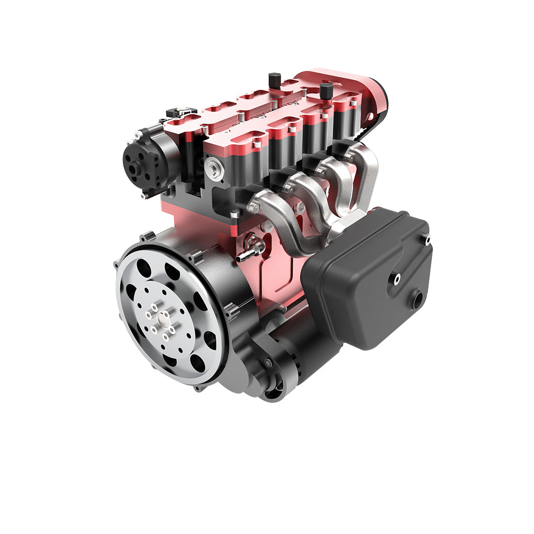 Enjomor 36cc I4 DOHC 4-cylinder Inline Four-stroke Water-cooled Gasoline Engine with Twin Overhead Camshafts for RC Car Boat - stirlingkit