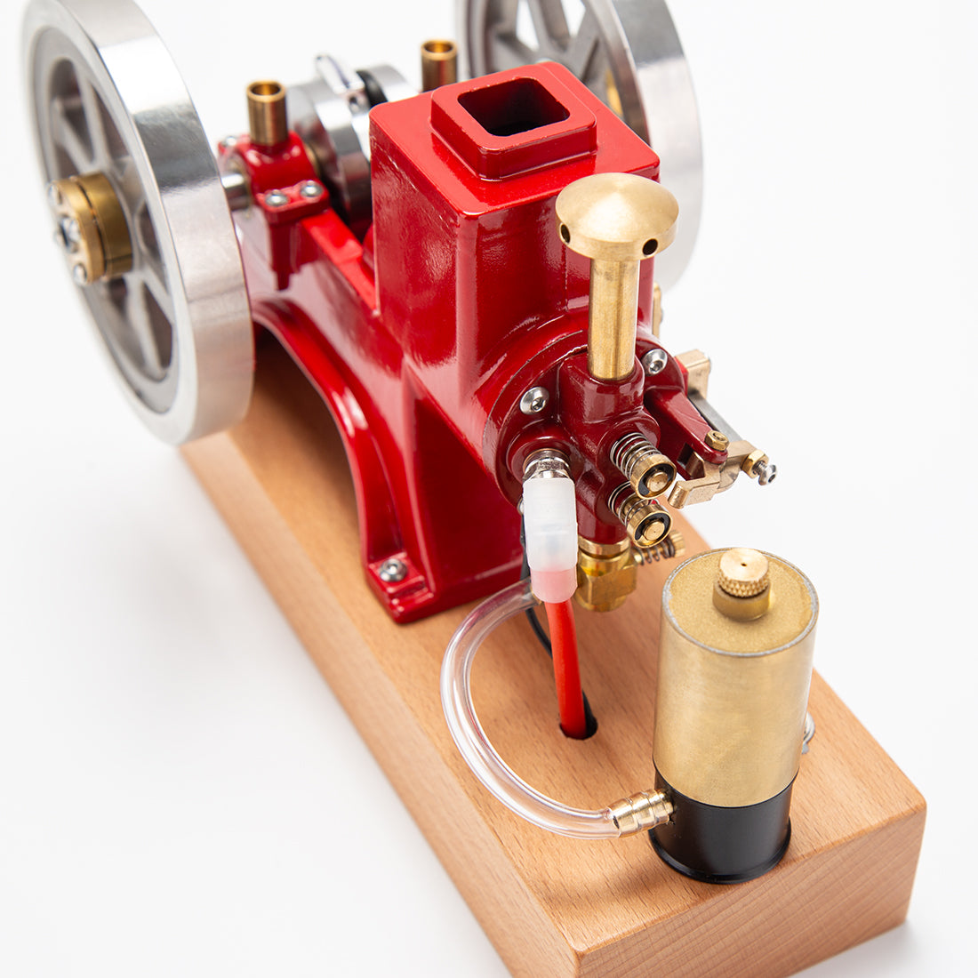 ENJOMOR 6cc Antique Red Hit and Miss Gas Engine Working Model - stirlingkit