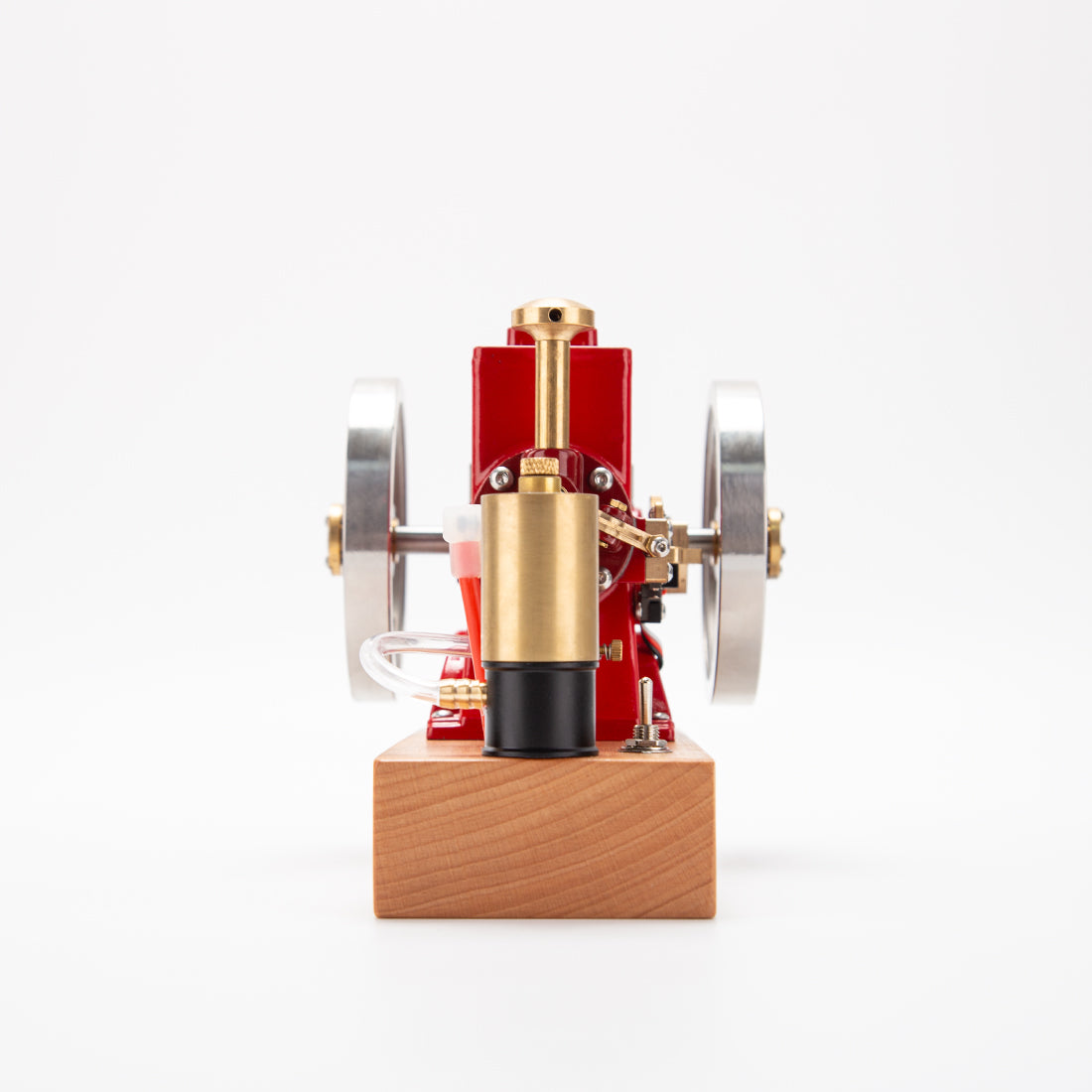 ENJOMOR 6cc Antique Red Hit and Miss Gas Engine Working Model - stirlingkit