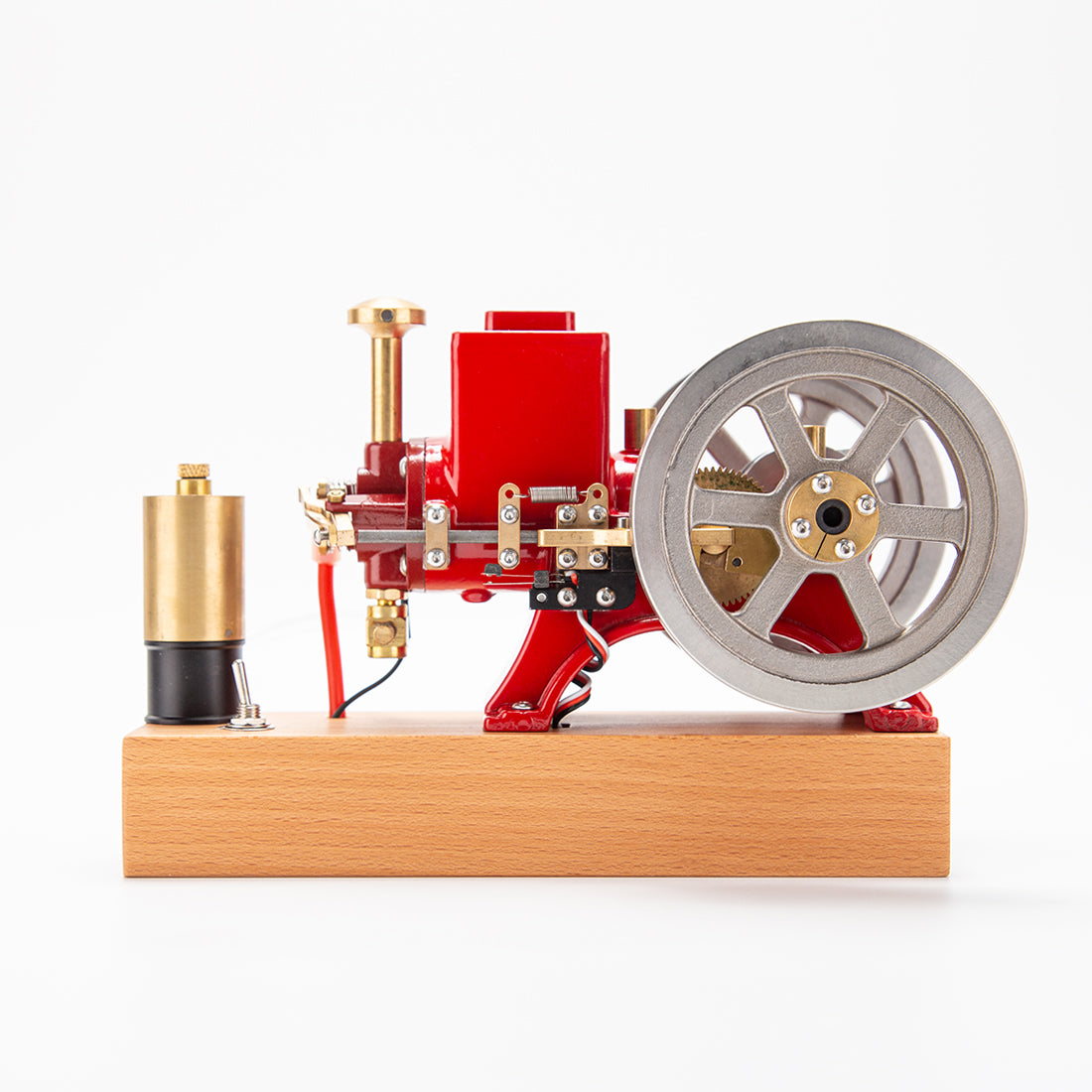 ENJOMOR 6cc Antique Red Hit and Miss Gas Engine Working Model - stirlingkit