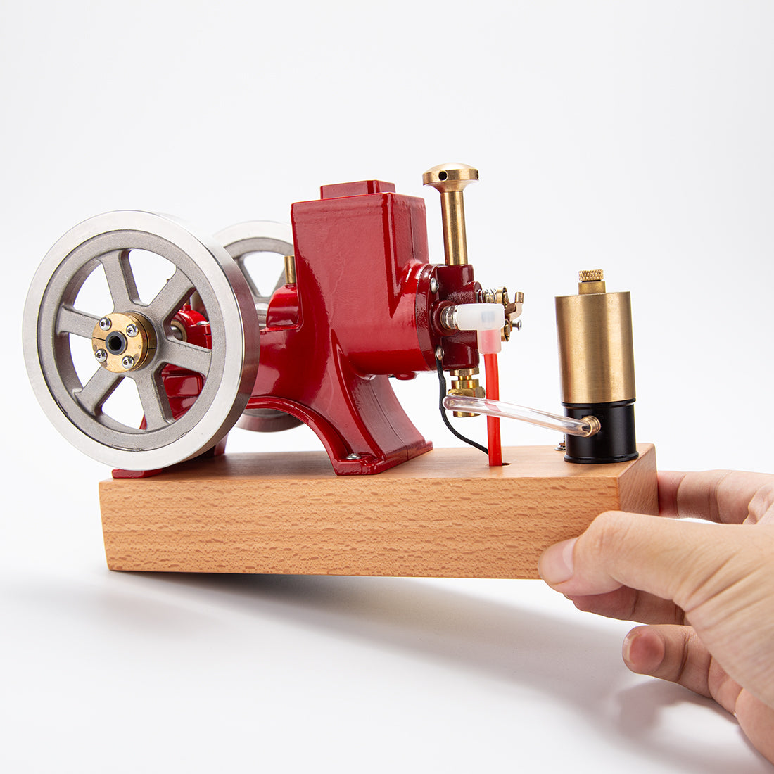 ENJOMOR 6cc Antique Red Hit and Miss Gas Engine Working Model - stirlingkit