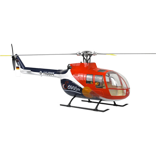 FLYWING BO105 470 Size Scale GPS Heli Drone 2.4G 6CH Big Military RC Helicopter With H1 Flight Controller - stirlingkit