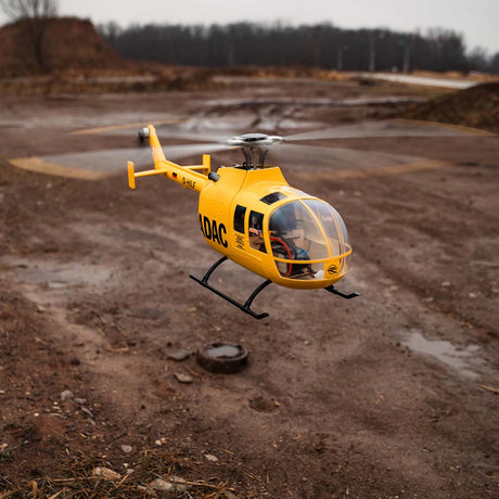 FLYWING BO105 470 Size Scale GPS Heli Drone 2.4G 6CH Big Military RC Helicopter With H1 Flight Controller - stirlingkit