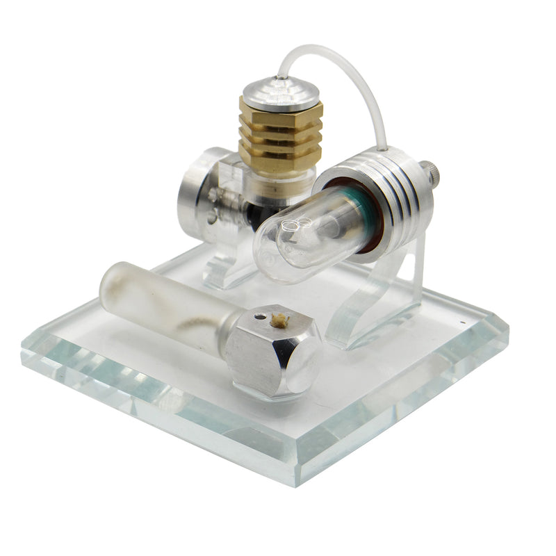 Adjustable Speed Stirling Engine Model Toy with Vertical Flywheel Science Experiment - stirlingkit