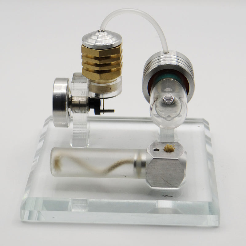 Adjustable Speed Stirling Engine Model Toy with Vertical Flywheel Science Experiment - stirlingkit