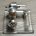 Adjustable Speed Stirling Engine Model Toy with Vertical Flywheel Science Experiment - stirlingkit