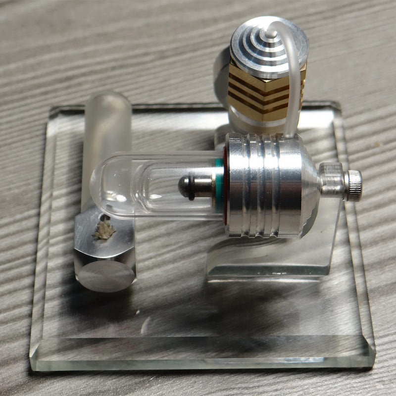 Adjustable Speed Stirling Engine Model Toy with Vertical Flywheel Science Experiment - stirlingkit
