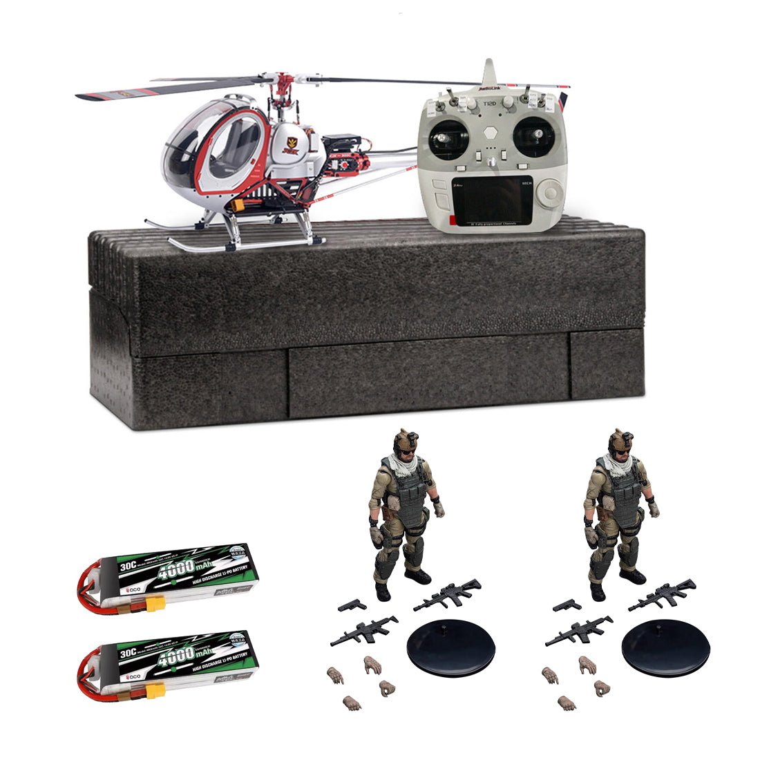 JCZK 300C PRO 12CH Super Simulation Smart RC Helicopter RTF With GPS One-key Return Hover H1 Pro Flight Control Flybarless - stirlingkit