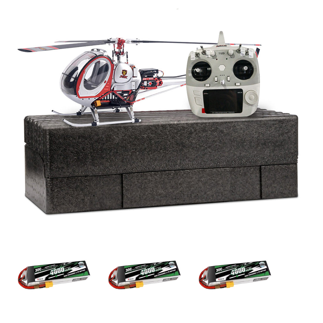 JCZK 300C PRO 12CH Super Simulation Smart RC Helicopter RTF With GPS One-key Return Hover H1 Pro Flight Control Flybarless - stirlingkit