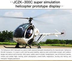 JCZK 300C PRO 12CH Super Simulation Smart RC Helicopter RTF With GPS One-key Return Hover H1 Flight Control Flybarless - stirlingkit