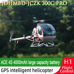 JCZK 300C PRO 12CH Super Simulation Smart RC Helicopter RTF With GPS One-key Return Hover H1 Flight Control Flybarless - stirlingkit