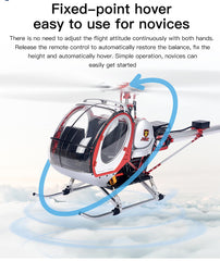 JCZK 300C PRO 12CH Super Simulation Smart RC Helicopter RTF With GPS One-key Return Hover H1 Flight Control Flybarless - stirlingkit