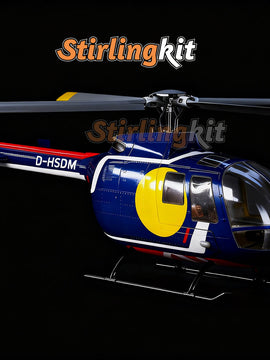 FLYWING BO105 470 Size Scale GPS Heli Drone 2.4G 6CH Big Military RC Helicopter With H1 Flight Controller